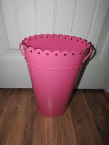 Pink waste basket - Reg $ + tax (ideal for bedroom)