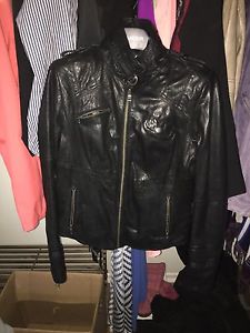 REAL LEATHER coat