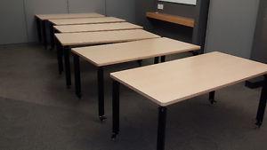 **Reduced**Steelcase locking roller tables