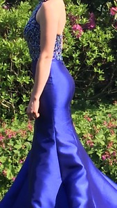 Royal Blue Mermaid Prom Dress
