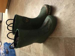 Rubber boots size 12