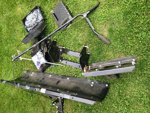 Snow plow for craftsman lawn mower