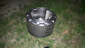 Steel Washer drum use for firepit, planter, industrial