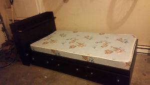 Twin size Captains bed