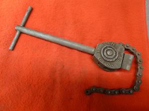 Vintage Timesaver Tools Adjustable Chain Pipe Wrench