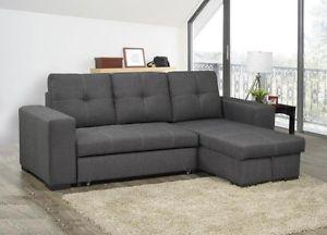 WEEK END SPECIAL *** FABRIC/LEATHER SOFA BED WITH STORAGE