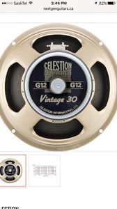 Wanted: Wanted! 8ohm Celestion Vintage 30