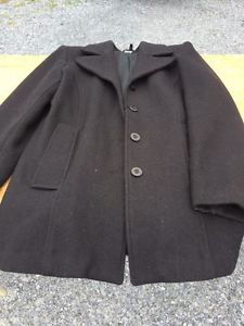 Woman's black wool coat size medium