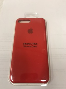 apple iPhone 7 Plus silicone case - RED BNIB