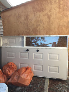 exterior metal door in frame