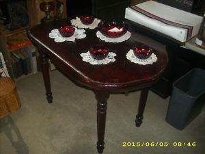 gorgeous antique burl wood top table