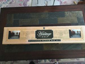heritage golf executive putter box set.new in box