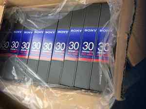 10 brand new Sony Betacam 30 metal tapes