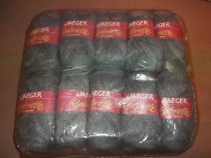 10 skeins Jaeger Gabrielle Yarn with Mohair