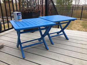 2 Patio Accent Tables