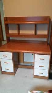 2 Piece Desk With 6 Drawers - $40