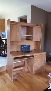 2 Piece Desk With Pull Out Drawer & 3 Drawers