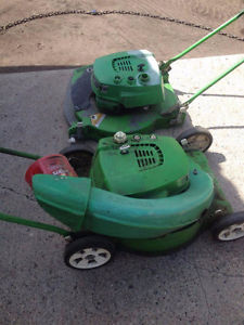 3 Different Lawnmowers - 2 Work - Selling for parts as Lot