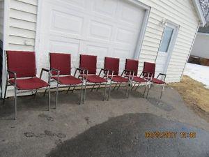 6 stacking chair's $7 each *** and other furniture for sale