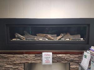 70" Linear Nat. Gas FIreplace Changeout