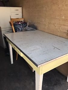 Antique butchers table