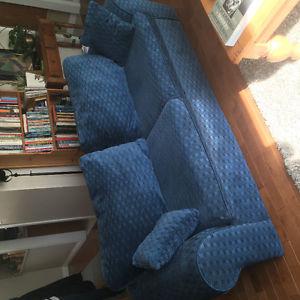 Blue Couch and Chair
