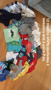 Boys clothing (prices listed)