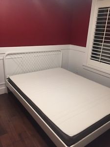 Brand new Queen size metal bed frame with mattress