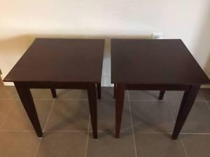 Brown Wooden End Tables