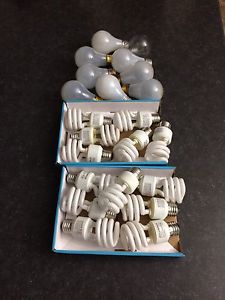 CFL and incandescent bulbs