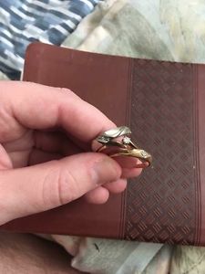 Engagement ring and 2 wedding rings