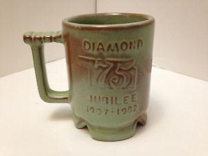 Frankoma Oklahoma 75th Diamond Jubilee Prairie Green Mug