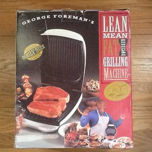 GEORGE FORMAN GRILL - HEALTHY Lean, Mean Grilling Machine