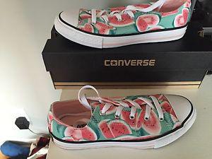 Girls converse shoes size 3.5 watermelon print