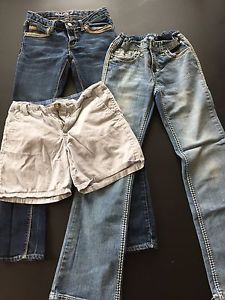 Girls jeans and shorts. Size 12.