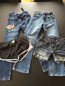 Girls jeans and shorts. Size 8