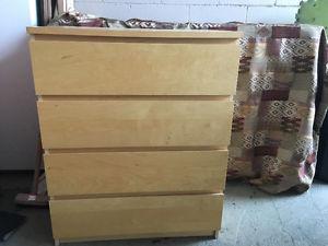 IKEA malm 4-drawer chest
