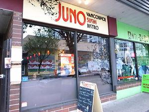 Juno Sushi Bistro For Sale