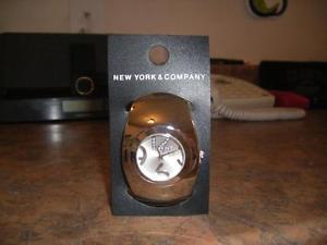 Ladies Silver NEW YORK & COMPANY Bangle Watch