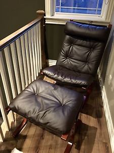 Leather Chair With Ottoman $200