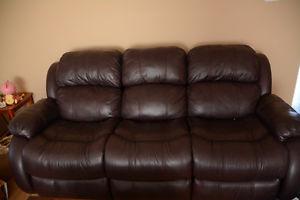 Leather Sofa, rolling chair and couch