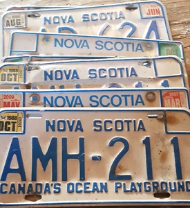 License plates great for crafts