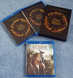 Lord of the Rings + The Hobbit Blu-ray discs