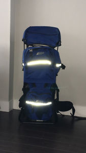 MEC Blue and black child carrier trekking backpack