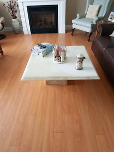 Marble coffee table and end tables for sale