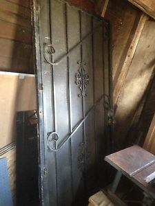 Metal security door