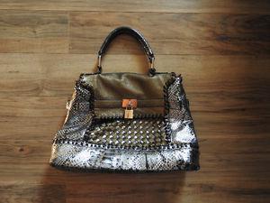 Metallic brown & silver purse / handbag