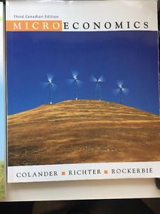Microeconomics, David Colander, Charlene Richter, Duane