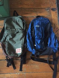 Mountain Equipment Coop and OBEY backpacks