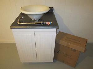 NEW Bathroom vessel sink Vanity Cabinet with tap /Faucet